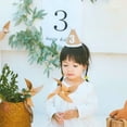 thumbnail image 4 of SUSUchens Birthday Hat with Pompom Ball Elasticated Braided No Deformation Wide Applications Decorate Lightweight Newborn Baby Birthday Party Hat for Kids Style D, 4 of 13