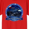 thumbnail image 6 of Polar Express Train Ride Logo Crew Neck Short Sleeve Red Women's T-shirt-Large, 6 of 7