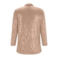 thumbnail image 5 of ZJXFGS Women Blazer Sequin Jackets For Women Holiday Jackets For Women Jacket For Dresses Women Formal Formal Jacket For Evening Dresses Women Blazers For Work Casual Fitted Blazers For W Rose Gold M, 5 of 5