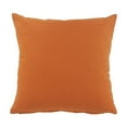 thumbnail image 4 of Ox Bay Tatum 20" x 20" Orange Embroidered Bordered Cotton Adult Decorative Throw Pillow, 4 of 9