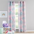 thumbnail image 5 of Your Zone Multi Tie-Dyed Blackout with Sheer Overlay Grommet Curtain Panel, 37" x 95", 5 of 7