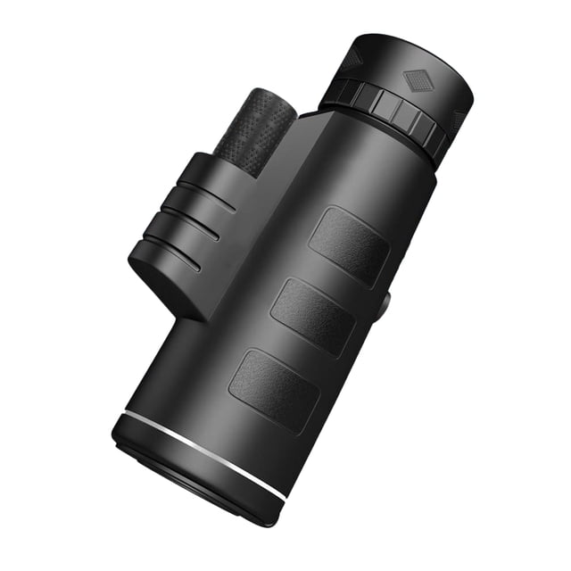 MasteelfCA 40x60 Multipurpose Telescope Monocular Telescope Zoom Scope with Compass for Phone (Black)