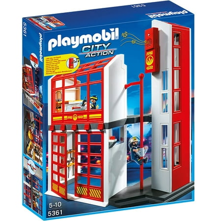 Playmobil 5361 Fire Station with Alarm (Playmobil Fire Station 4819 Best Price)