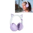 thumbnail image 1 of Auriculares LED Con Oreja De Gato Para Juegos Con Micrófono, 7 Colores, Auriculares Inalámbricos Plegables Para Adultos Y Adolescentes, Sonido Estéreo, Carga Rápida, Y Cable, 1 of 7