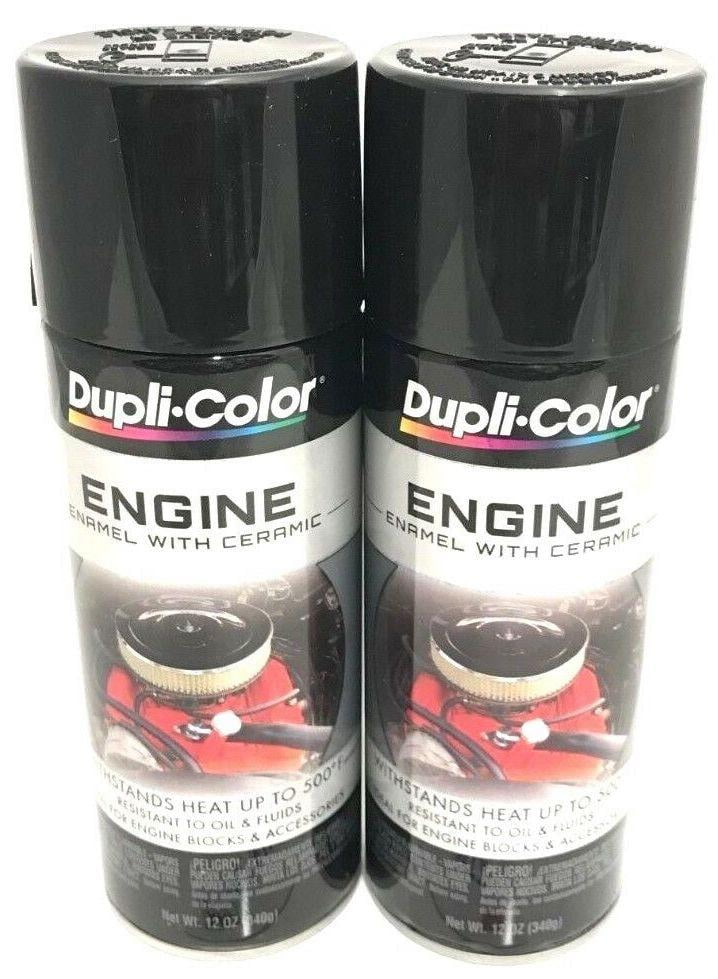 Duplicolor DE16132 pack Engine Enamel with Ceramic Gloss Black color