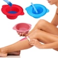 thumbnail image 3 of 1 Set 400ml Silicone Wax Bowl Set Easy Clean Non-stick Hair Removal Pot with Spatula Sticks Masque Bowl, 3 of 8