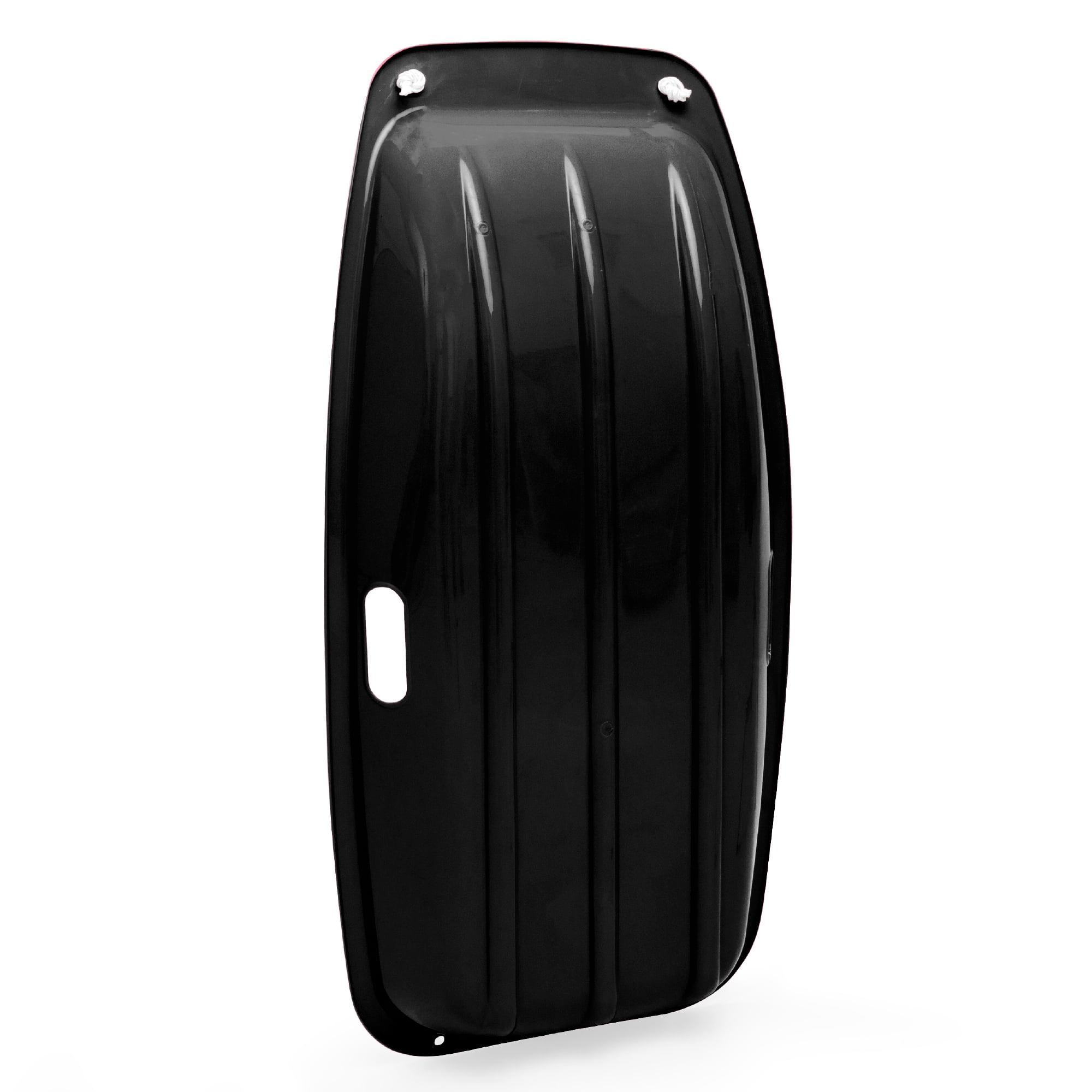 Best Choice Products 35in Kids Outdoor Plastic Sport Toboggan Winter Snow Sled Board w/ Pull Rope, 2 Handles - Black