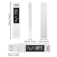 thumbnail image 2 of Water Testing Kits for Drinking Water 4 In 1 TDS Meter TDS & Temperature(°C °F) Meter Accurate & Reliable Digital Tap Well Swimming Pool Hydroponics Aquarium RO/DI System, 2 of 8