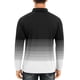 thumbnail image 4 of Blusa y camisa de manga larga con cuello vuelto para hombre, informal, a la moda, con estampado de rayas y botones, de poliéster., 4 of 7