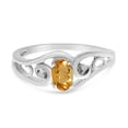 thumbnail image 6 of 10k White Gold Oval Citrine And Diamond Ring, 6 of 6