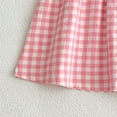 thumbnail image 6 of MEZZALL Children Clothing For Summer Girls Plaid Dress O-Neck With Flared Sleeves Sweet And Adorable Dress Toddler Daily Wear Comfort / 6-7 Years, 6 of 7