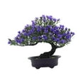 thumbnail image 3 of Ornamento de bonsai artificial decoración del hogar regalos de inauguración de la casa Pequeña decoración de plantas falsas Bienvenido para el Morado oscuro, 3 of 8