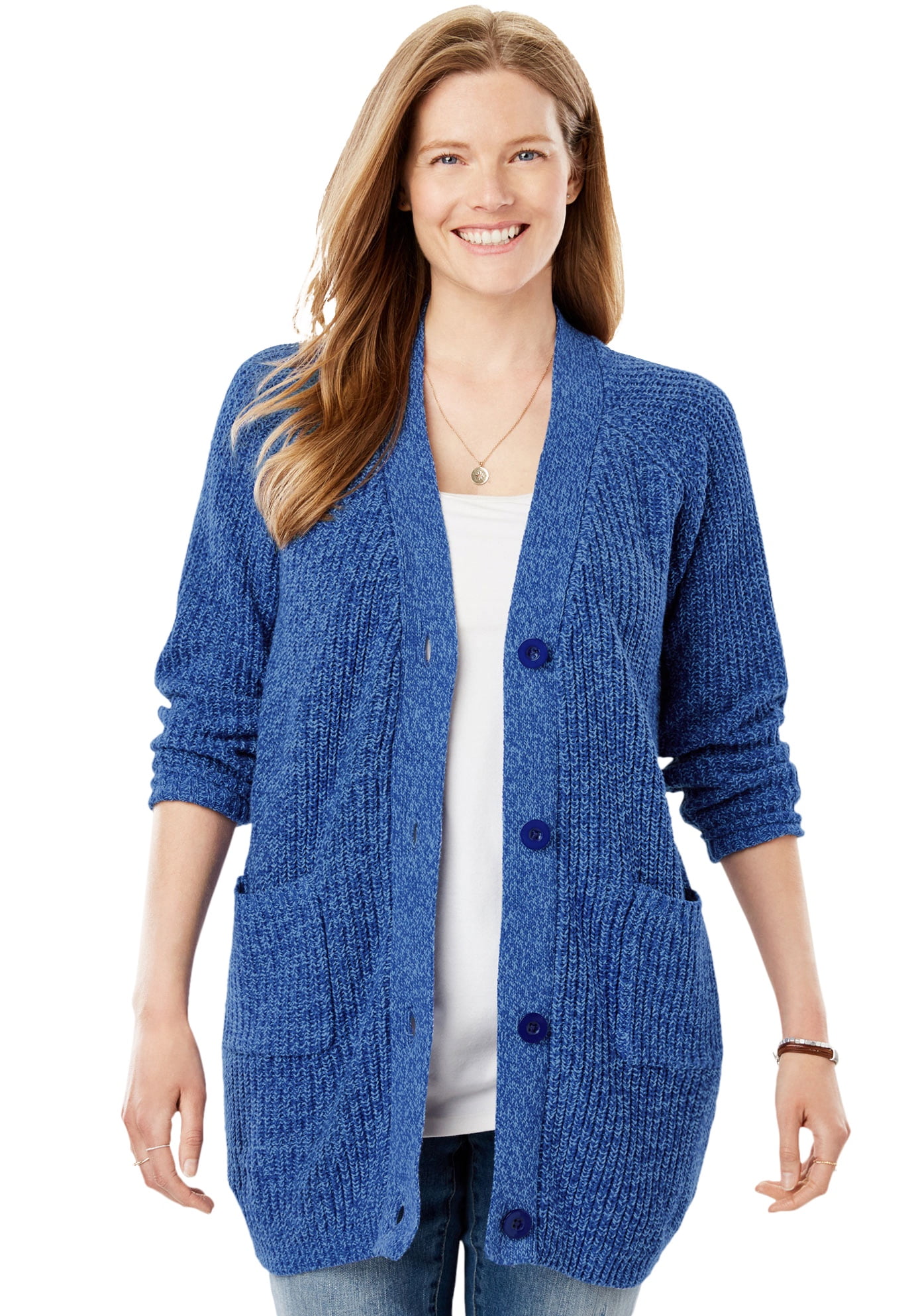 walmart women's plus size cardigan sweaters