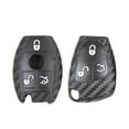 thumbnail image 4 of Carbon Fiber Texture Silicone Auto Car Key Protective Case Soft Cover for Benz, 4 of 7