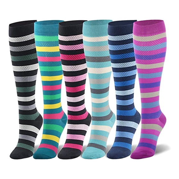 Yoyauz Men's and Women's Cycling Compression Socks - Best for Running, Sports, Cycling - 15-20 mmHg