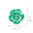 thumbnail image 4 of Bling Jewelry Womens Romantic Floral Blooming 3D Carved Rose Brooche Pin in Pink Blue Black White Red, 4 of 4