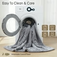 thumbnail image 5 of Westinghouse 50x60" Electric Throw Heated Blanket, Soft Flannel Electric Blanket, 6 Heating Levels& 2-10 Hours Time Setting, Machine Washable, Charcoal 50x60, 5 of 7
