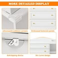 thumbnail image 6 of ChVans Changing Table Dresser, Baby Classic Nursery Dresser with 5 Drawers and 2 Shelves, Wood Chest of Drawers Nursery Storage Kids Organizer, 6 of 9