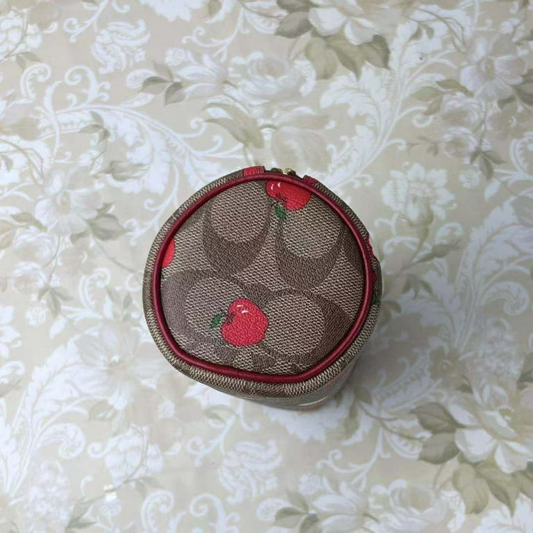 Coach makeup brush holder in signature canvas sale