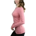 thumbnail image 3 of ToBeInStyle Women's Long Sleeve Round Crew Neck T-Shirt, 3 of 4