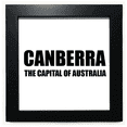 thumbnail image 1 of Canberra The Capital Of Austrialia Black Square Frame Picture Wall Tabletop, 1 of 3