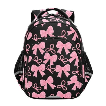 ALAZA Pink Bows School Backpack Elementary Bag Bookbag Travel Rucksack