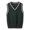 Dark Green, variant on renvena Kids Girls Boys V-neck Knitted Sweater Vest Top Sleeveless Jacket for Students School Uniform 2-12 Grey 3-4