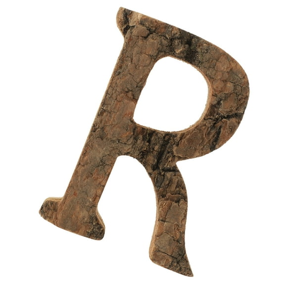 Raindrops Wood Letters for Decor Light Brown Rustic Style Wood Craft Letter Sign 8.0 inch