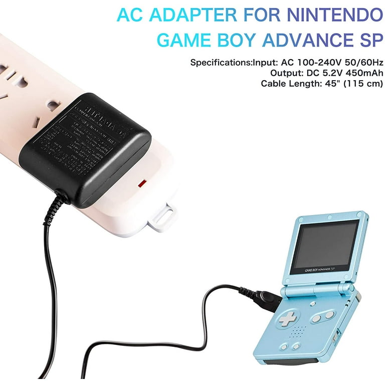 Charger for Gameboy Advance SP , AC Power Adapter Charging Cable