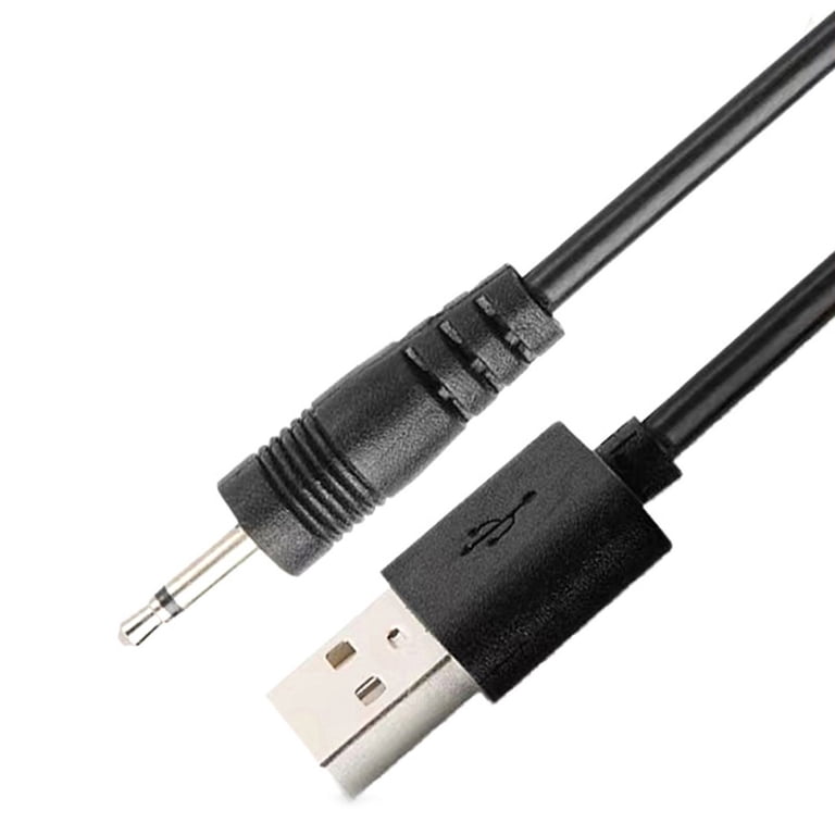 USB to AUDIO DC 2.5mm Charging Cable, Charger Cord for Rechargeable Wand  Massager, Black 24AWG - Walmart.com