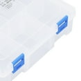 thumbnail image 4 of YAHHU Small Parts Organizer 7 Grids Clear Storage Box PP Plastic Compartment Storage Container with Removable Divider, 4 of 6