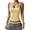 Light Yellow, variant on Women'S Padded Square Neck Tank Tops Summer Double Layer Basic Sleeveless Tank Shirts Black S