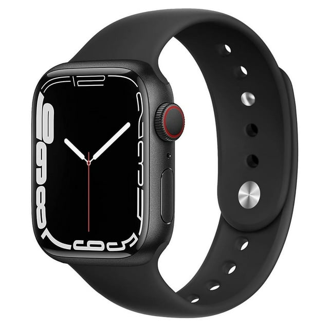 ALMNVO Silicone Sport Watch Strap for Apple Watch Bands 38mm 44mm 40mm 41mm 45mm 42mm for Women Man, Silicone Sport Replacement Wristband Bracelet for iWatch Bands Series 6 SE 7 5 4 3 2 1