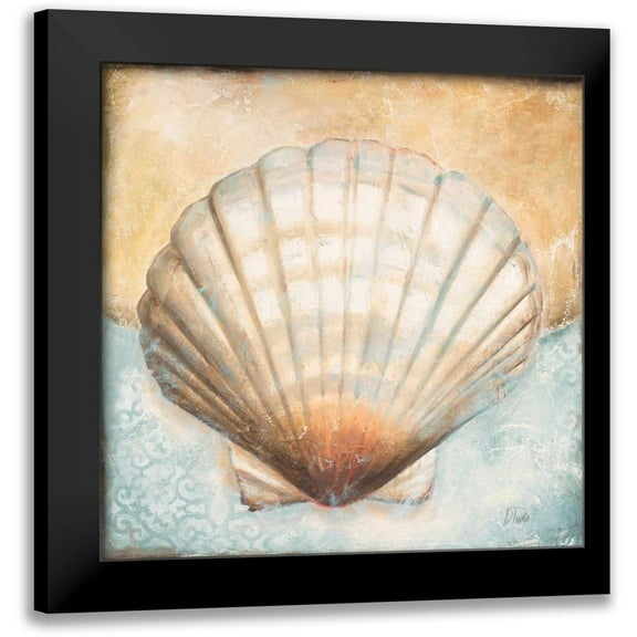 Pinto, Patricia 12x12 Black Modern Framed Museum Art Print Titled - Seashell Collection III