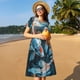 thumbnail image 4 of Balery Cute Koi Fish Serenity Vestidos sueltos de manga corta para mujer, vestidos de verano 2025, vestidos casuales de corte A con vuelo., 4 of 6