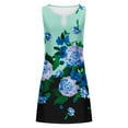 thumbnail image 5 of Odeerbi Floral Dress for Women 2024 Casual Loose Summer Tank Dress Hollow Out Beach Sundress Sleeveless Dresses Olive Green, 5 of 5