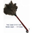 thumbnail image 3 of 18" Feather Duster Wooden Handle | Natural for Cleaning and Moping 18-20" Inch Genuine Ostrich Feathers, Easy to Clean Reuse, 3 of 5