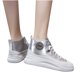 thumbnail image 1 of Moda mujer Rhinestone Street Fashion High-top Sneakers Street Shooting Zapatos blancos Wmkox8yii FOPL1222, 1 of 5