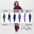 thumbnail image 7 of VIAOLI Women's Medical Scrubs Set - Half Zip Top and Straight Leg Pants, Multiple Pockets for Nurses & Doctors, 7 of 7