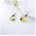 thumbnail image 3 of Joyería de plata 925 con forma de mariposa y girasol para mujeres y jóvenes, 3 of 3