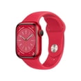 thumbnail image 1 of Apple Watch Series 8 (GPS + Cellulaire, 41mm) Boîtier en Aluminium Rouge avec Bracelet Sport Rouge - Très Bon (Reconditionné), 1 of 5
