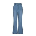 thumbnail image 6 of ShiShine Womens Flare Jeans High Waisted Wide Leg Baggy Jean Stretch Denim Pants, 6 of 9