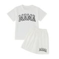thumbnail image 4 of Gelikeya School Clothes for Girls Szie 4-5 White 2 Piece Tee Shirt and Pants Set, 4 of 5
