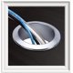 thumbnail image 5 of Cubierta de ojal para cable, cable de escritorio de metal Ojal de 60 mm - Anillo decorativo para caja de roscado de muebles, organizador de cables de escritorio de computadora, 3 piezas, 5 of 5