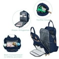 thumbnail image 7 of Kabaqoo Diaper Bag Backpack Waterproof, Multifunction Baby Bag with Changing Pad, Blue, 7 of 7