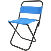 PTOOTP Small Portable Folding Chair Metal Frame Fabric Seat Lightweight Camping Fishing Outdoor Activity Stool
