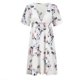 thumbnail image 1 of Vestido de maternidad de las mujeres Estampado floral Manga corta Con cuello en V Vestido de ve Irfora Vestido, 1 of 6