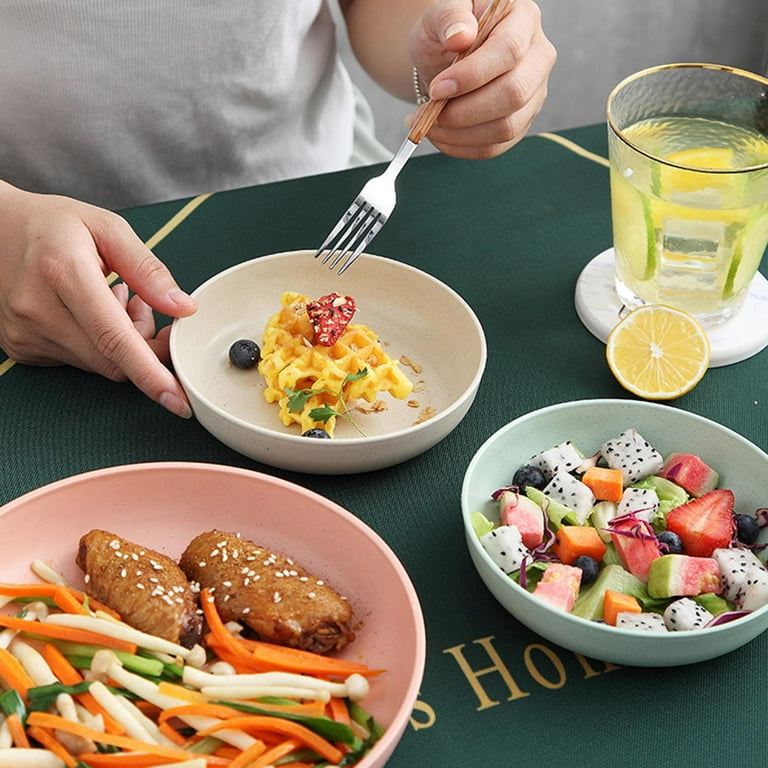 Dinner Plate Solid Color Smooth Surface Easy Cleaning Microwave