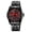 Red, variant on Men’s Stainless Steel Skull Quartz Watch – Waterproof 30M Wristwatch with Luminous Hands, Bold 3D Dial Design