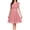 Pink, variant on Womens Plus Size Lace Flowy Cocktail Wedding Guest Midi Dress Summer Cocktail Dress,V Neck, formal Flowy Chffion Dress, A-line Navy XL(XL)